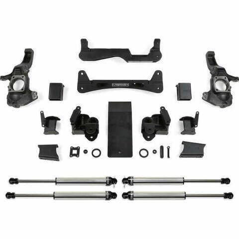 Fabtech K3145 5in. BASIC KIT W/FRT DUAL PERF SHKS/RR PERF SHKS 2013-16 RAM 3500 4WD