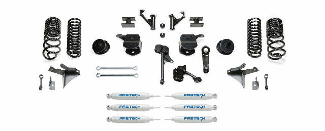 Fabtech K3164 5in. BASIC KIT W/FRT DUAL PERF SHKS/RR PERF SHKS 2014-16 RAM 2500 4WD