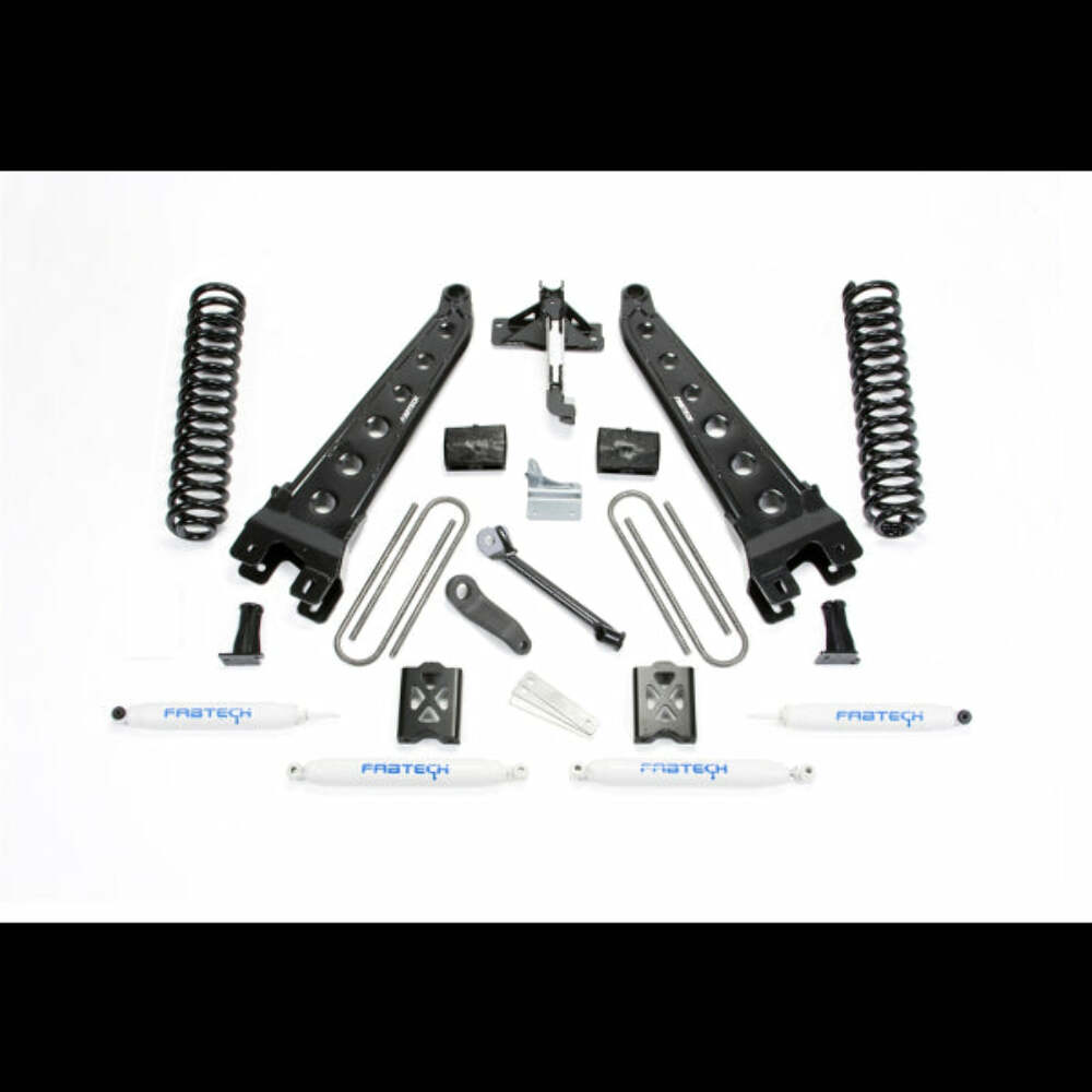 Fabtech K3165 5in. RADIUS ARM KIT W/FRT DUAL PERF SHKS/RR PERF SHKS 2014-16 RAM 2500 4WD