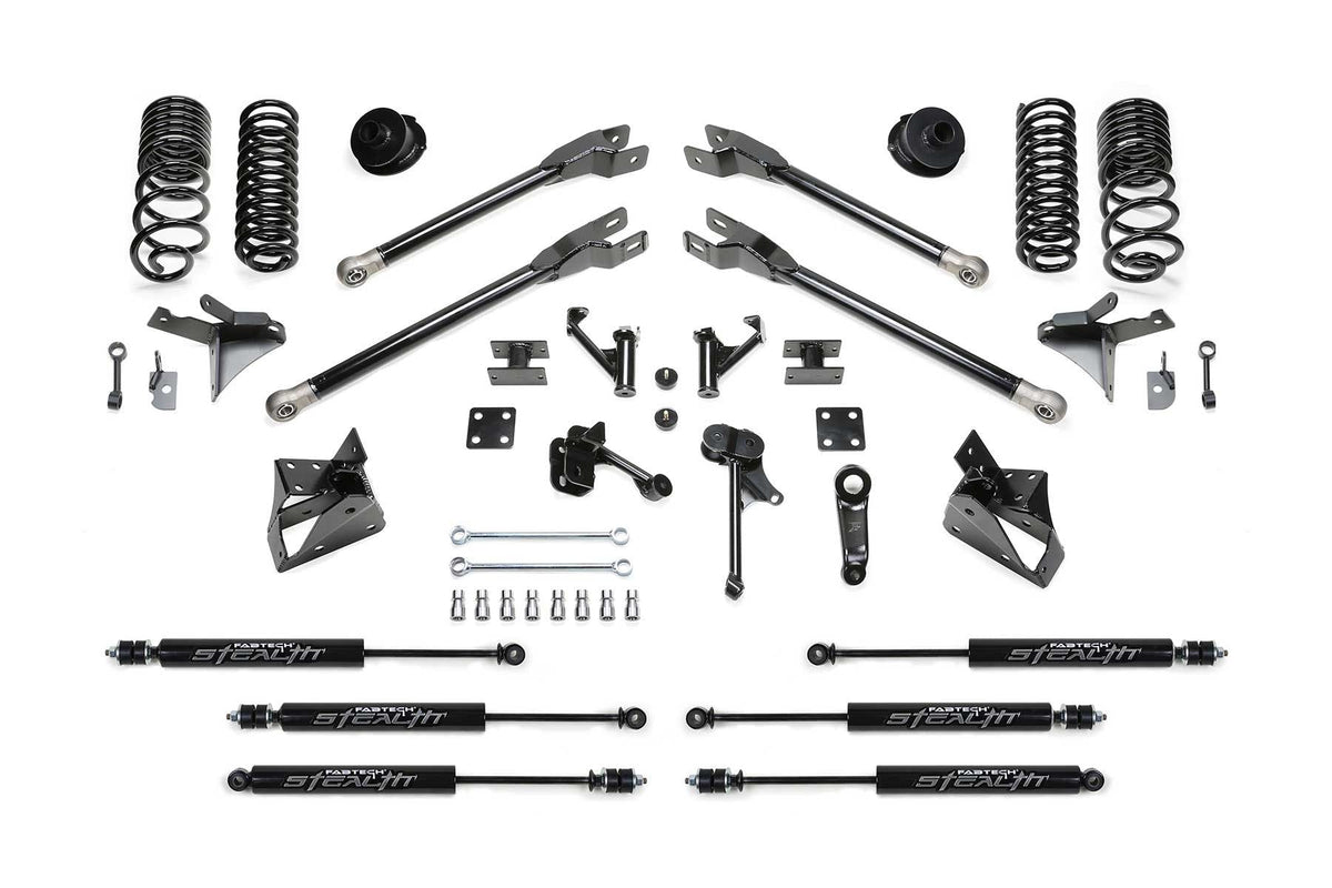 Fabtech K3166M 5in. 4-LINK KIT W/FRT DUAL STEALTH/RR STEALTH 2014-16 RAM 2500 4WD