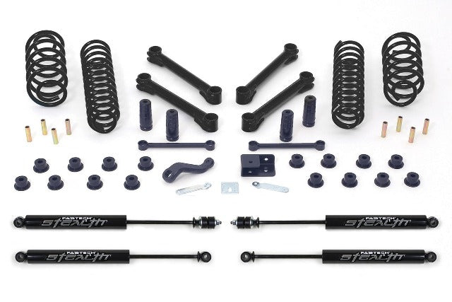Fabtech K4001M 4in. BASIC SYS W/STEALTH 97-06 JEEP TJ ALL MODELS 4WD/LJ UNL MTD ALL MODELS