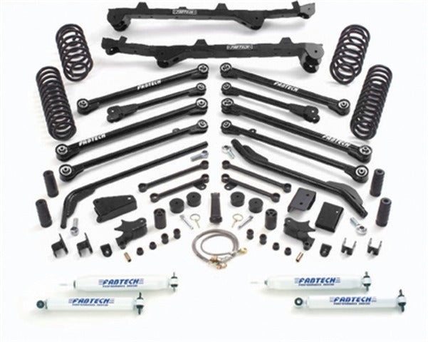Fabtech K4004 6in. LONGARM W/FRT/RR CS/PERF SHKS 04-06 JEEP LJ 4WD UNLMTD ALL MODELS