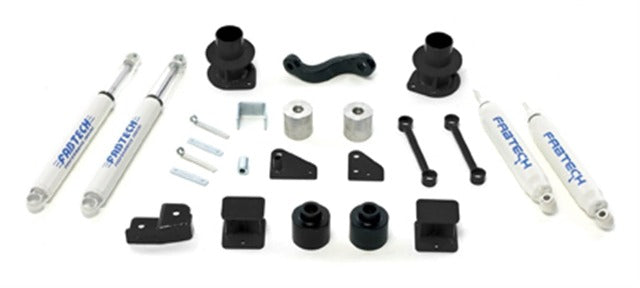 Fabtech K4037 3in. BASIC SYS W/PERF SHKS 07-12 JEEP JK 4WD