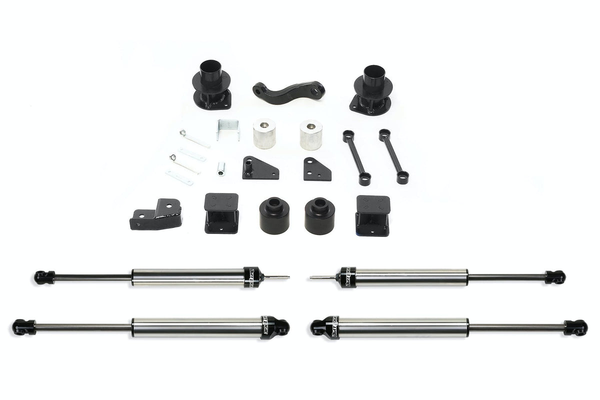 Fabtech K4037DL 3in. BASIC SYS W/DLSS SHKS 07-15 JEEP JK 4WD