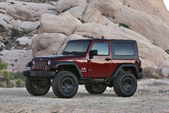 Fabtech K4047 3in. BUDGET SYSTEM W/PERF SHKS 07-12 JEEP JK 2-DOOR