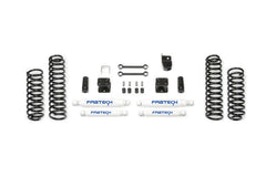 Fabtech K4047 3in. BUDGET SYSTEM W/PERF SHKS 07-12 JEEP JK 2-DOOR