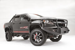 Fab Fours Premium Winch Front Bumper, Full Grill Guard, 2-Stage Black Powder Coat CC15-H3350-1