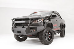 Fab Fours Premium Winch Front Bumper, Full Grill Guard, 2-Stage Black Powder Coat CC15-H3350-1