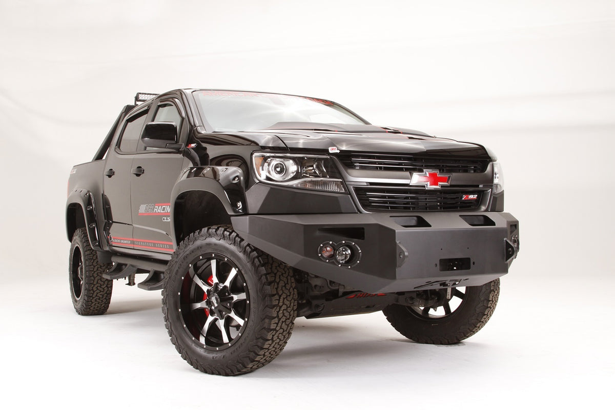 Fab Fours Premium Winch Front Bumper, No Guard, 2-Stage Black Powder Coat CC15-H3351-1