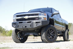 Fab Fours Premium Heavy Duty Winch Front Bumper, No Guard, 2-Stage Black Powder Coat CH14-A3051-1