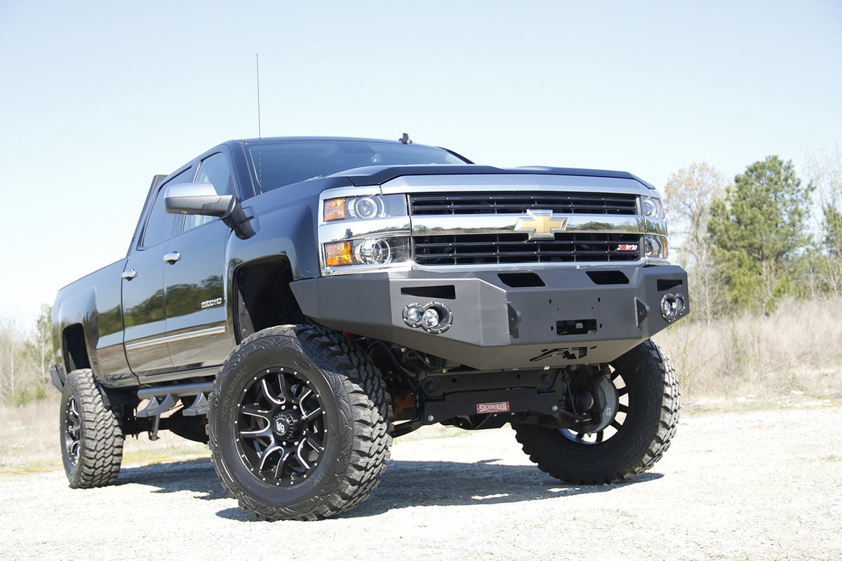 Fab Fours Premium Heavy Duty Winch Front Bumper, No Guard, 2-Stage Black Powder Coat CH14-A3051-1