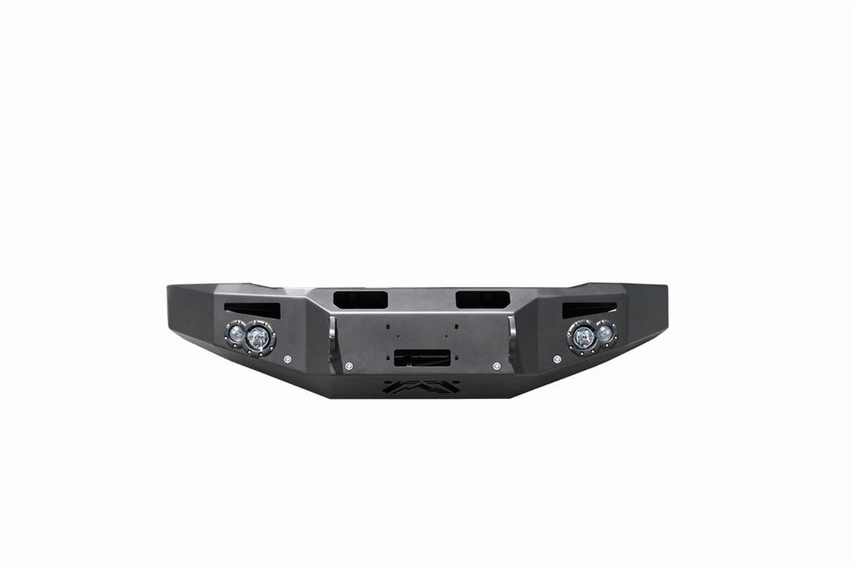 Fab Fours Premium Winch Front Bumper, No Guard, Sensor Compatible, 2-Stage Black Powder Coat CH14-C3051-1