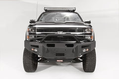 Fab Fours Premium Winch Front Bumper, Pre-Runner Guard, Sensor Compatible, 2-Stage Black Powder Coat CH14-C3052-1