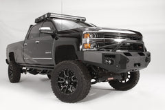 Fab Fours Premium Winch Front Bumper, Pre-Runner Guard, Sensor Compatible, 2-Stage Black Powder Coat CH14-C3052-1