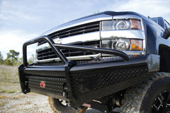 Fab Fours Black Steel Front Ranch Bumper, Pre-Runner Guard, 2-Stage Black Powder Coat CH14-S3062-1