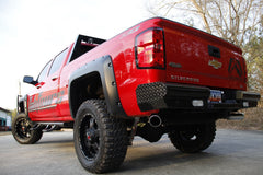 Fab Fours Black Steel Ranch Rear Bumper, 2-Stage Black Powder Coat CH14-T3050-1