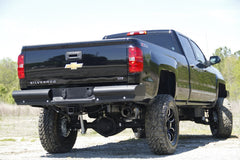 Fab Fours Elite Rear Bumper, 2-Stage Black Powder Coat CH14-U3050-1