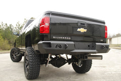 Fab Fours Heavy Duty Rear Bumper, 2-Stage Black Powder Coat CH14-W3050-1