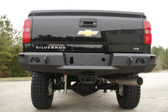 Fab Fours Heavy Duty Rear Bumper, 2-Stage Black Powder Coat CH14-W3050-1