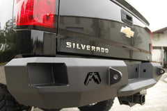 Fab Fours Heavy Duty Rear Bumper, 2-Stage Black Powder Coat CH14-W3050-1