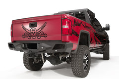 Fab Fours Vengeance Rear Bumper, Sensor Compatible, 2-Stage Black Powder Coat CH15-E3051-1