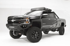 Fab Fours Vengeance Front Bumper, No Guard, Sensor Compatible, 2-Stage Black Powder Coat CH15-V3051-1
