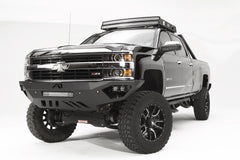 Fab Fours Vengeance Front Bumper, No Guard, Sensor Compatible, 2-Stage Black Powder Coat CH15-V3051-1