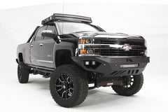 Fab Fours Vengeance Front Bumper, No Guard, Sensor Compatible, 2-Stage Black Powder Coat CH15-V3051-1