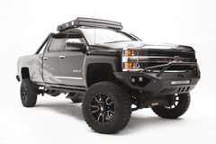 Fab Fours Vengeance Front Bumper, Pre-Runner Guard, Sensor Compatible, 2-Stage Black Powder Coat CH15-V3052-1