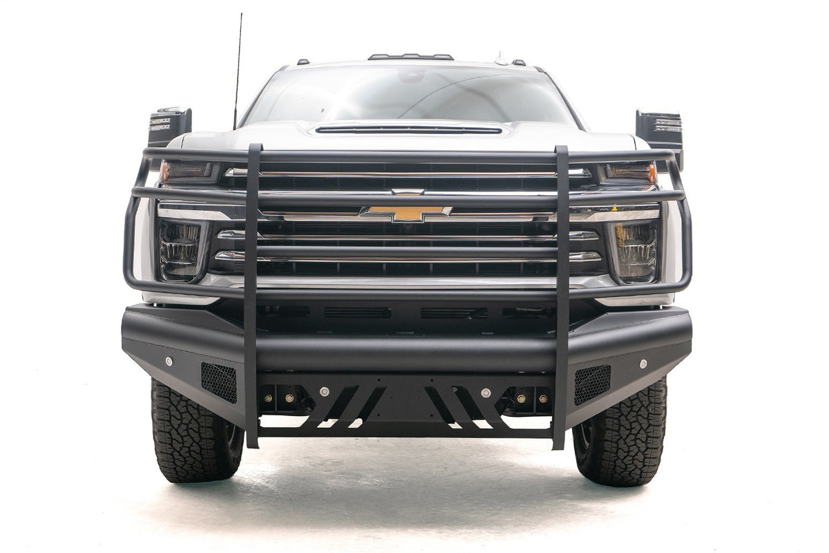 Fab Fours Elite Front Bumper, Full Grill Guard, Black Powder Coat CH20-Q4960-1