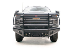 Fab Fours Black Steel Front Ranch Bumper, Full Grill Guard, Black Powder Coat CH20-S4960-1