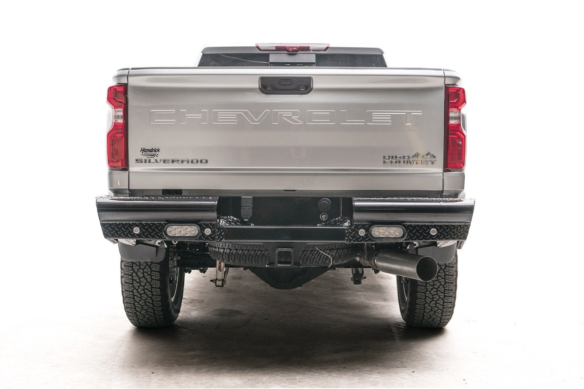 Fab Fours Black Steel Ranch Rear Bumper CH20-T4950-1