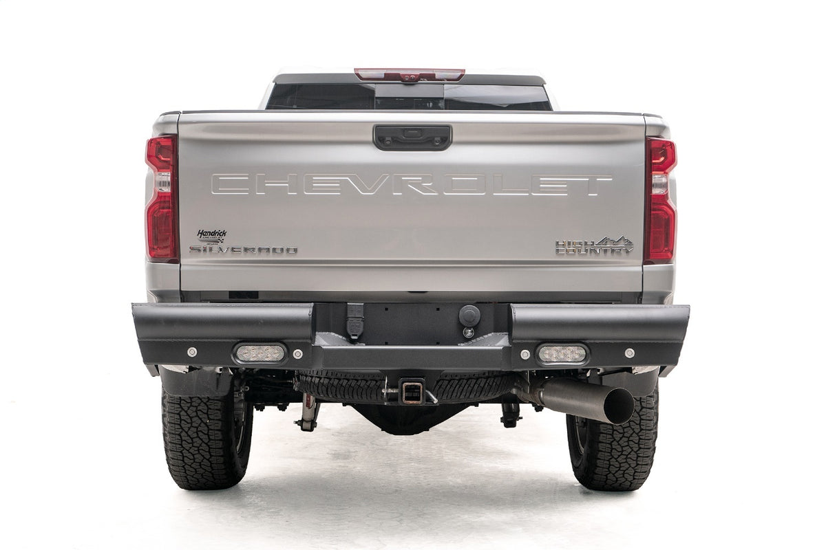 Fab Fours Elite Rear Bumper, Matte Black Powder Coat CH20-U4950-1