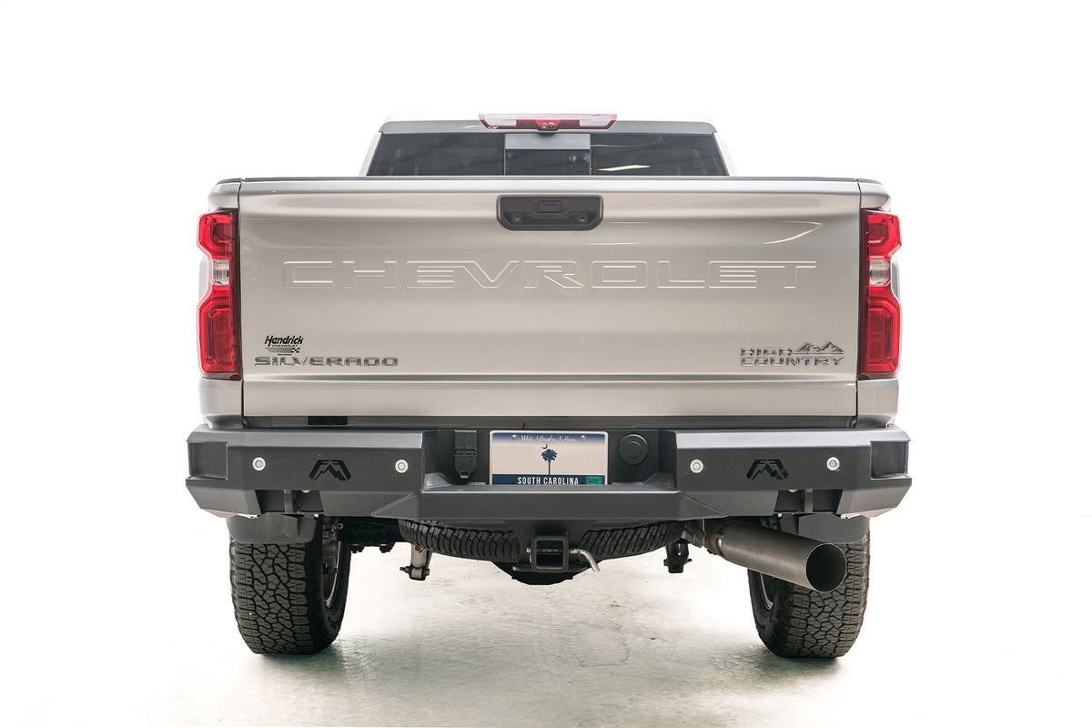 Fab Fours Premium Rear Bumper, 2-Stage Black Powder Coat CH20-W4951-1