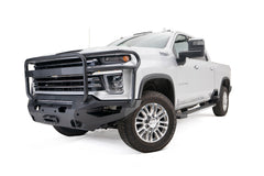 Fab Fours Matrix Front Bumper, Full Grill Guard, Bare Steel CH20-X4950-B
