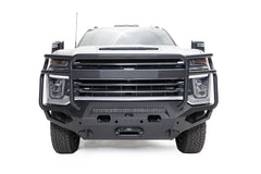 Fab Fours Matrix Front Bumper, Full Grill Guard, Bare Steel CH20-X4950-B