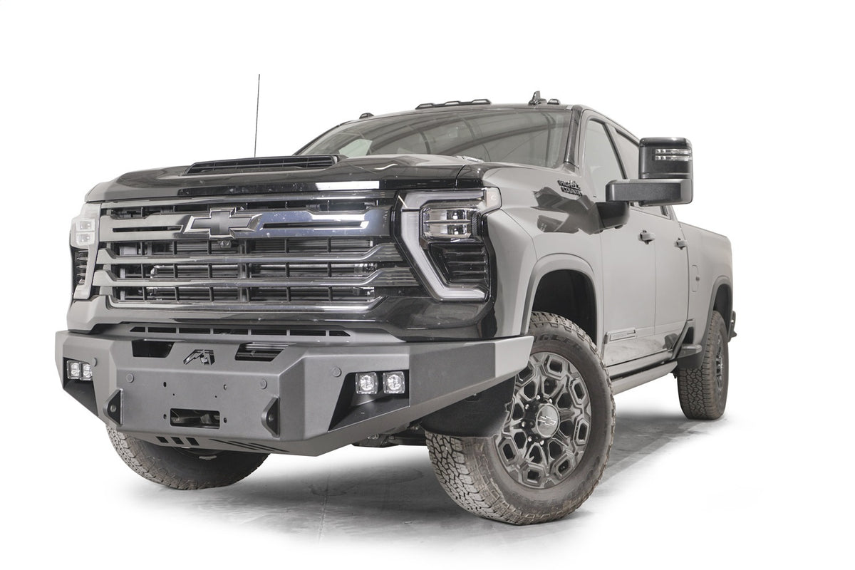 Fab Fours Premium Winch Front Bumper, No Guard, 2-Stage Black Powder Coat CH24-A6151-1