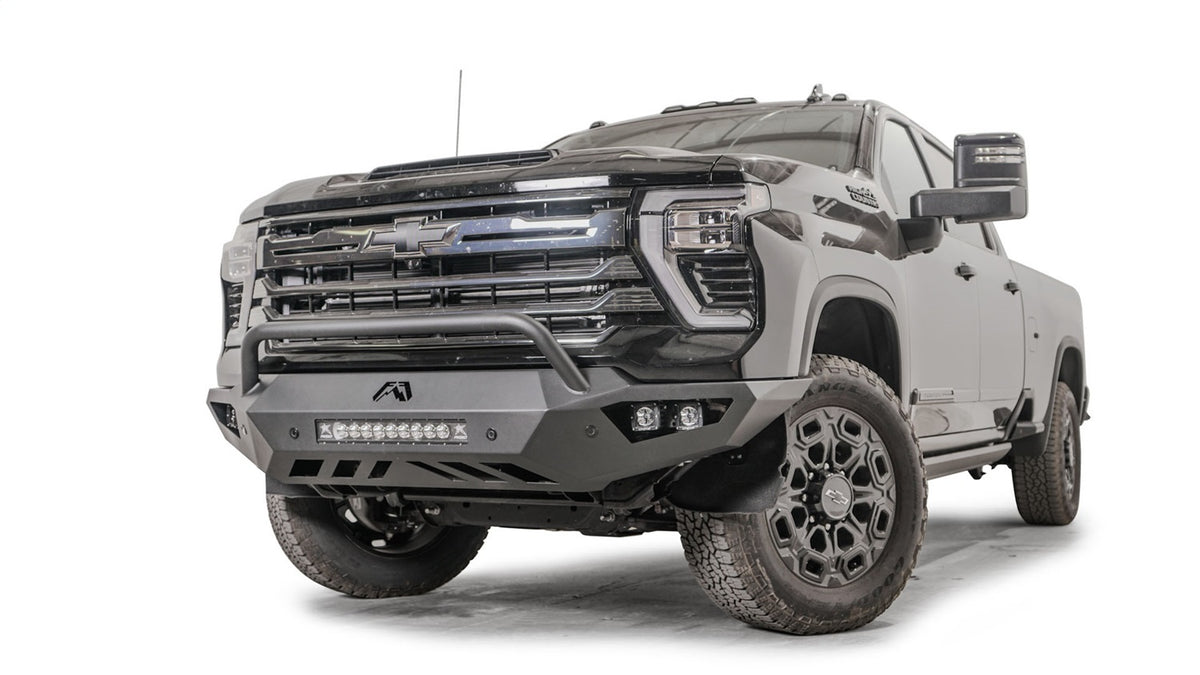 Fab Fours Vengeance Front Bumper, Pre-Runner Guard, 2-Stage Black Powder Coat CH24-V6152-1