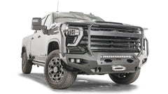 Fab Fours Matrix Front Bumper, Full Grill Guard, Bare Steel CH24-X6150-B