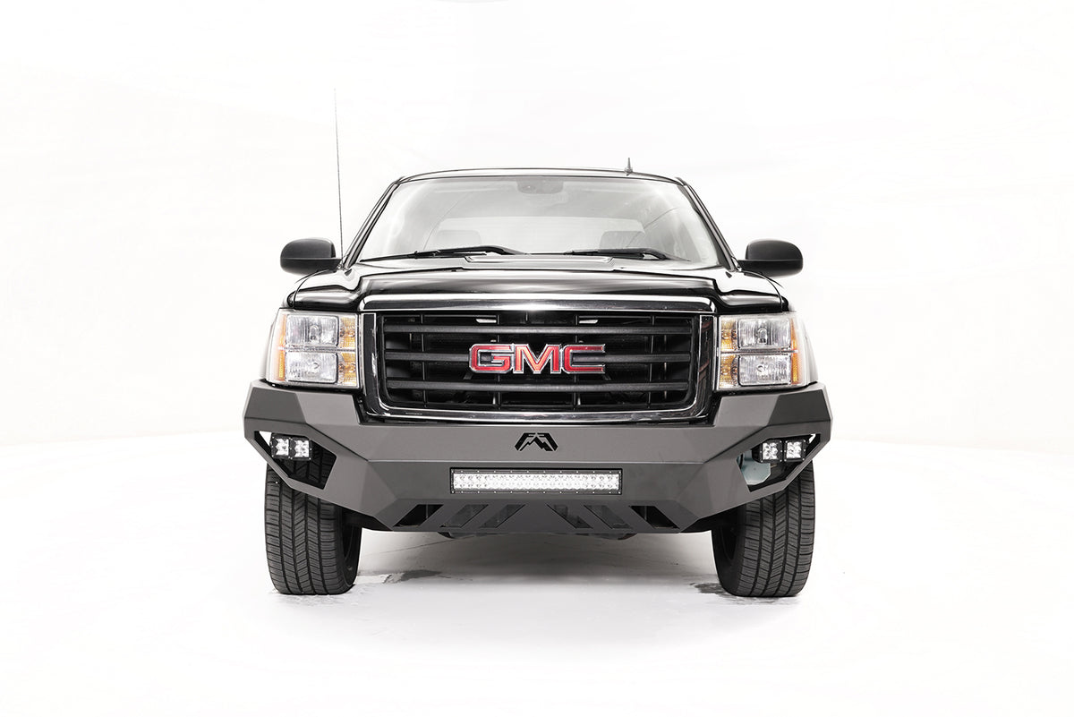 Fab Fours Vengeance Front Bumper, No Guard, 2-Stage Black Powder Coat CS07-D2051-1