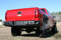 Fab Fours Heavy Duty Rear Bumper, 2-Stage Black Powder Coat CS14-W3150-1