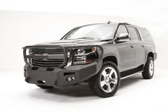 Fab Fours Premium Winch Front Bumper, Full Grill Guard, 2-Stage Black Powder Coat CS15-F3550-1