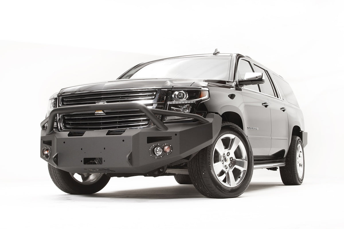 Fab Fours Premium Winch Front Bumper, Pre-Runner Guard, 2-Stage Black Powder Coat CS15-F3552-1
