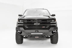 Fab Fours Vengeance Front Bumper, No Guard, 2-Stage Black Powder Coat CS16-D3851-1