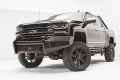 Fab Fours Black Steel Front Bumper, No Guard, 2-Stage Black Powder Coat CS16-K3861-1