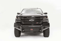 Fab Fours Black Steel Front Bumper, No Guard, 2-Stage Black Powder Coat CS16-K3861-1