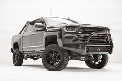 Fab Fours Black Steel Front Bumper, Pre-Runner Guard, 2-Stage Black Powder Coat CS16-K3862-1