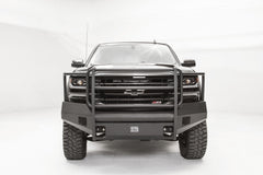 Fab Fours Elite Front Bumper, Full Grill Guard, 2-Stage Black Powder Coat CS16-R3860-1