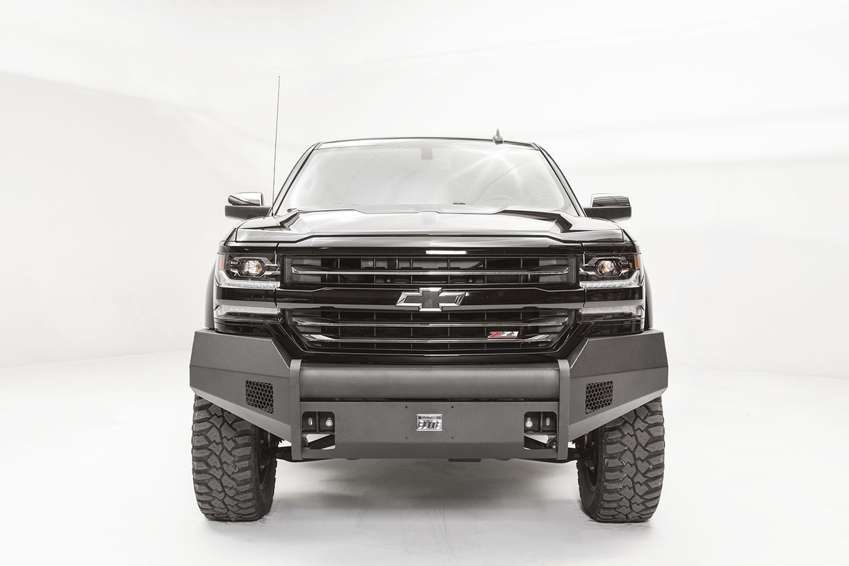 Fab Fours Elite Front Bumper, No Guard, 2-Stage Black Powder Coat CS16-R3861-1
