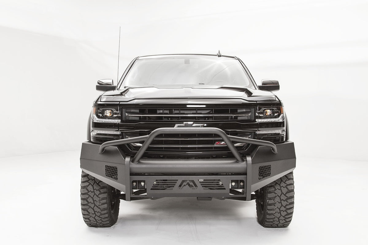 Fab Fours Elite Front Bumper, Pre-Runner Guard, 2-Stage Black Powder Coat CS16-R3862-1